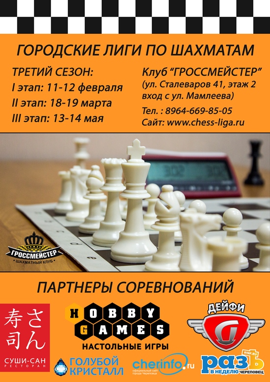 Городские Лиги по шахматам. Сезон 3