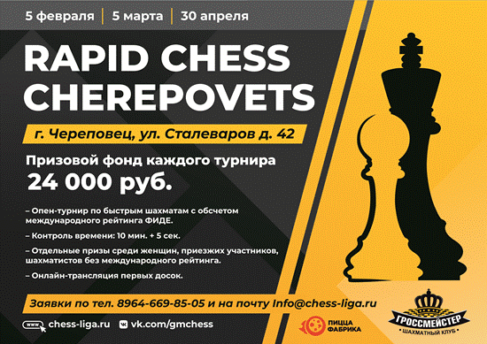 Rapid Chess Cherepovets 2023 в Череповце