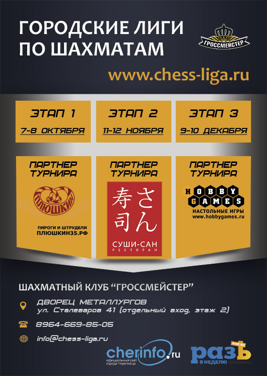 Городские Лиги по шахматам - Сезон 4